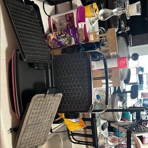 George Simonton Black and Red Grill Press